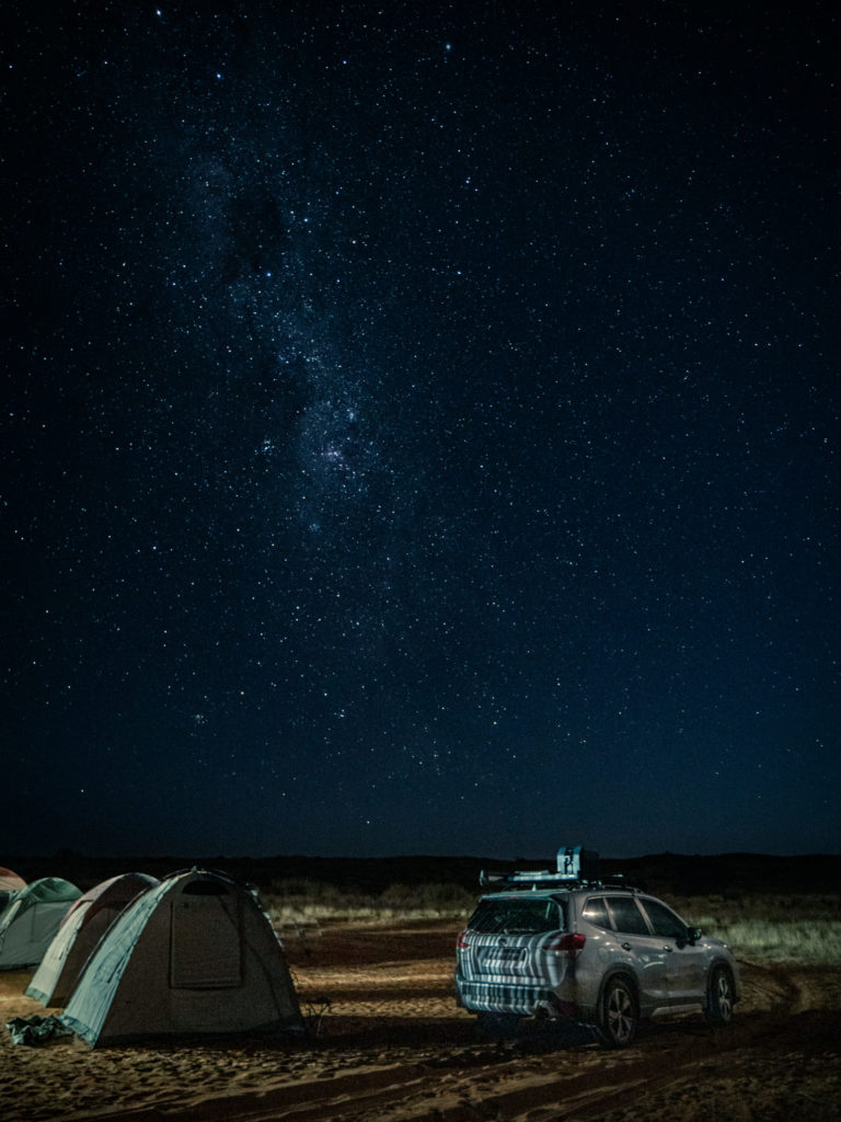 subaru Forester kgalagadi camping trip