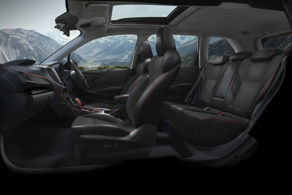 subaru forester features - side view of interior space